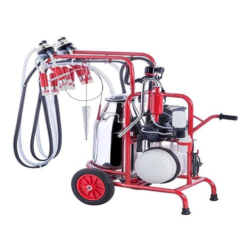 Cow milking machine RMKM series Rime Agri >4 / electric motor / mobile