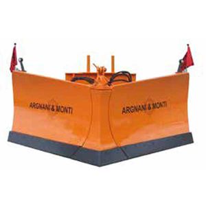 V-shaped snow plow