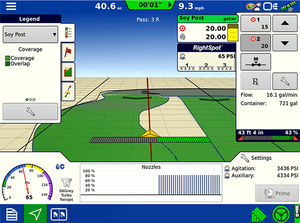 spraying control system