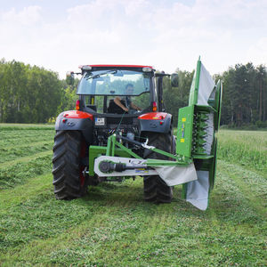 drum mower / rear-mount / folding / with conditioner
