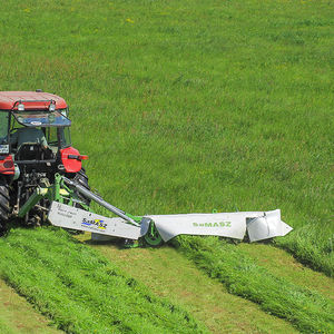 disc mower / rear-mount / with roller conditioner