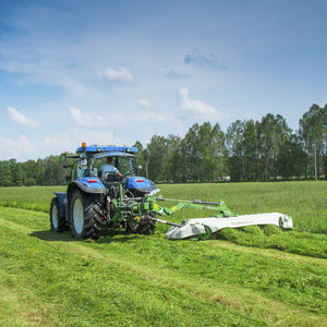 disc mower / rear-mount / folding / with roller conditioner