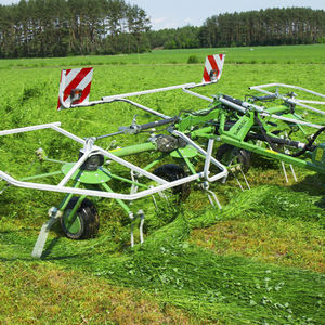 trailed tedder / folding / with gauge wheels