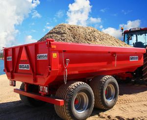 dump trailer / 2-axle / agricultural / 10 ton