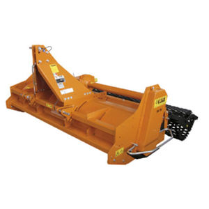 stone burier with hydraulic adjustment