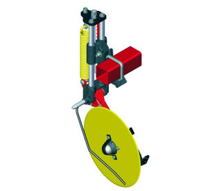 trailed fertilizer spreader / solid / mid-row