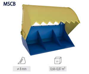 silage unloading shovel bucket