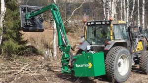 mounted reach mower