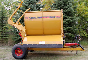 semi-mounted bale processor