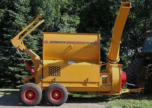 semi-mounted bale processor