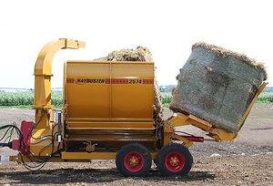 towed bale processor