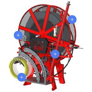 hydraulically-operated agricultural drainage cleaner