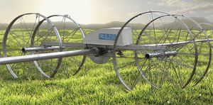 hose-fed irrigation booms