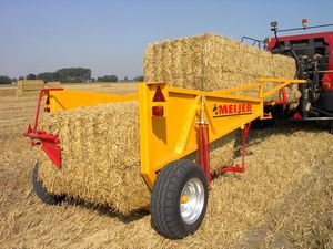 rectangular bale stacker