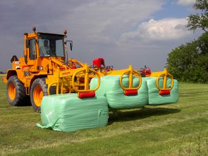 rectangular bale grab