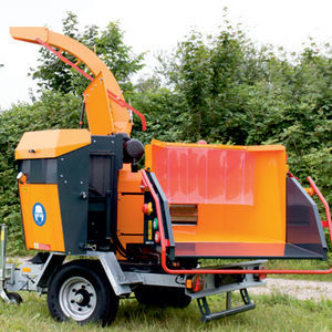 towed wood chipper