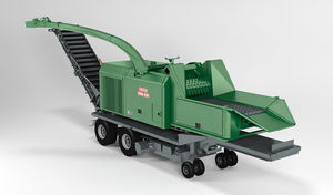 truck-mounted wood chipper