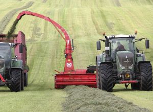 trailed forage harvester