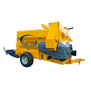 towed straw blower