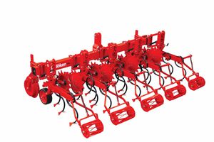 tractor-mounted row crop cultivator