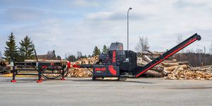 circular saw firewood processor