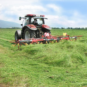 mounted tedder