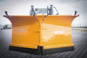 V-shaped snow plough