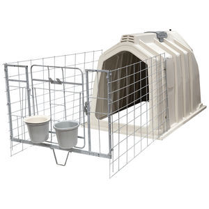 calf hutch wire fence