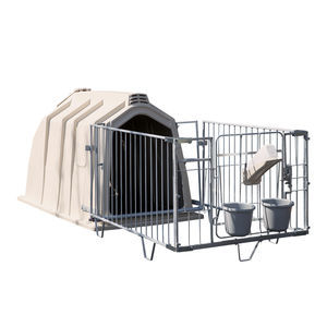 calf hutch wire fence