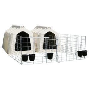 calf hutch wire fence