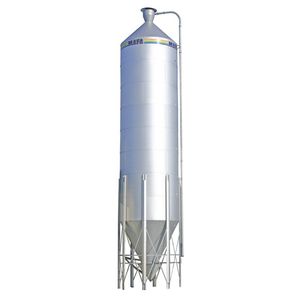 grain silo / steel / aluminum / cone-bottom