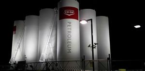 fuel tank / vertical / steel