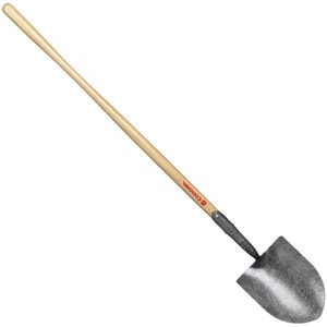 shovel with wooden handle