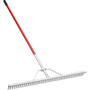 hand rake with metal handle