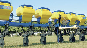 mounted fertilizer spreader