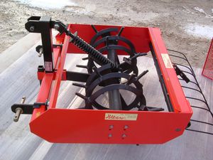 tractor-mounted soil aerator