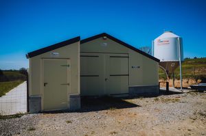 permanent livestock building