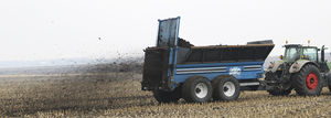 towed manure spreader