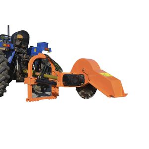 tractor-mounted stump grinder