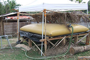 water tank / flexible / plastic / UV-resistant