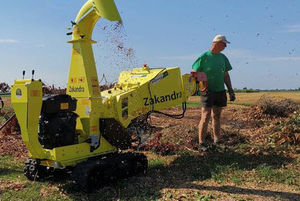 self-propelled wood chipper