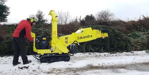 self-propelled wood chipper
