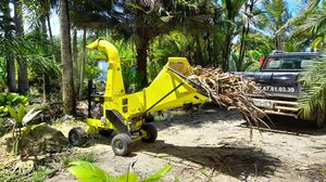towed wood chipper