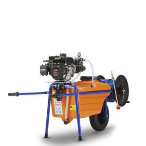 electrically-powered wheeled sprayer