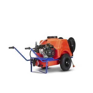 electrically-powered wheeled sprayer