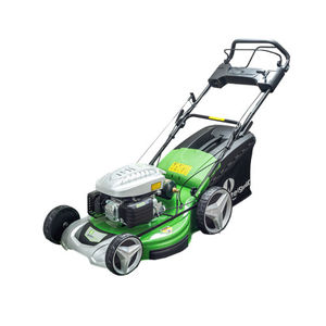 push lawn-mower / with propane motor / self-propelled / collecting