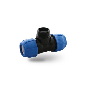 T-shaped compression irrigation fitting