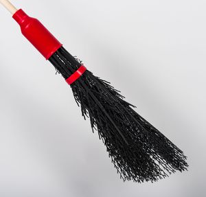 broom with wooden handle