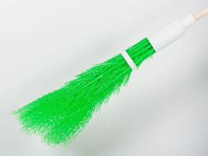 broom with wooden handle