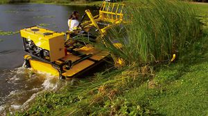 gas mowing boat